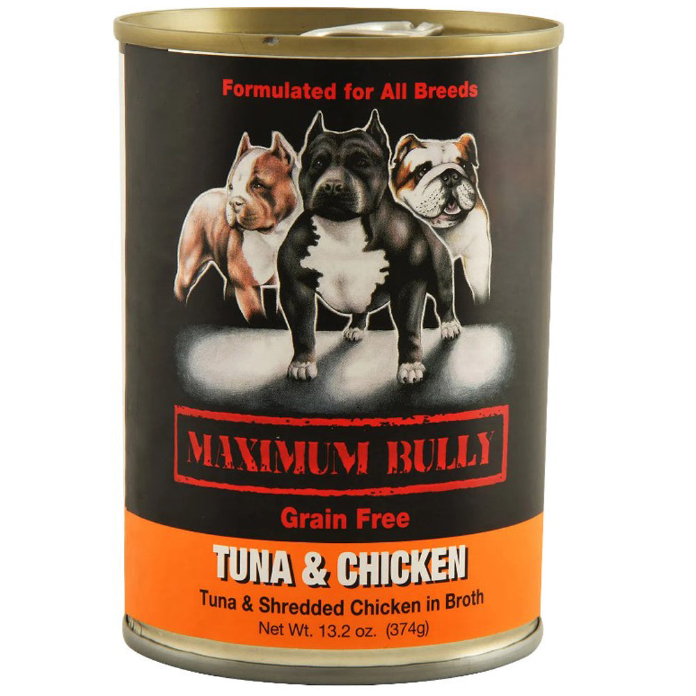 Maximum Bully,Tuna/Shredded Chicken in Broth, 13.2 oz.