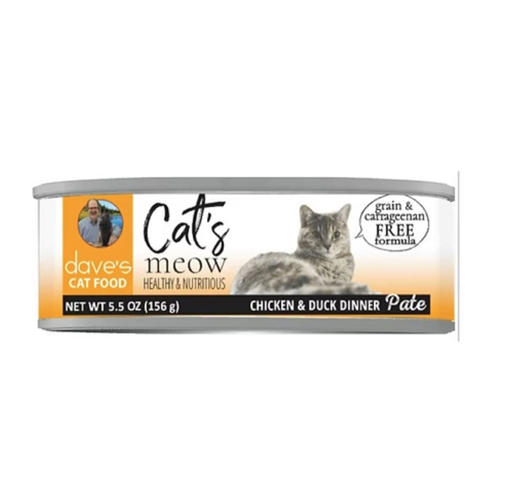 Dave's, Cat's Meow, Chicken/Duck, 5.5 oz.