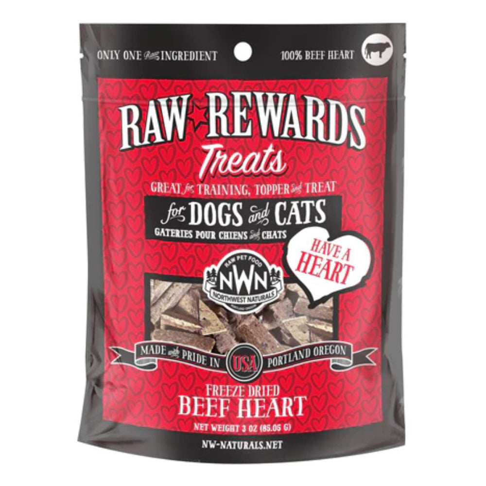 Northwest Naturals, Freeze Dried Beef Hearts, 3 oz.