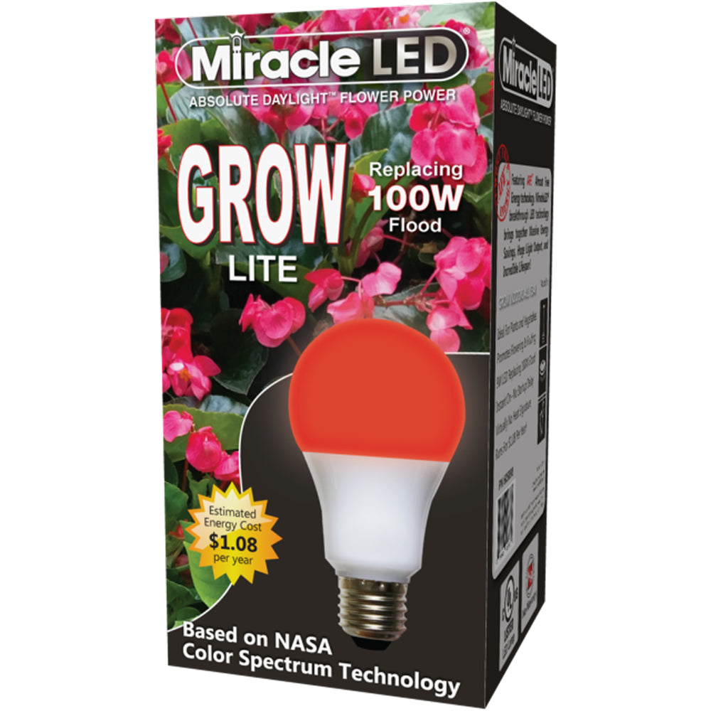Miracle LED, Absolute Daylight 9W Hydroponic Full Spectrum Grow Lite, Red