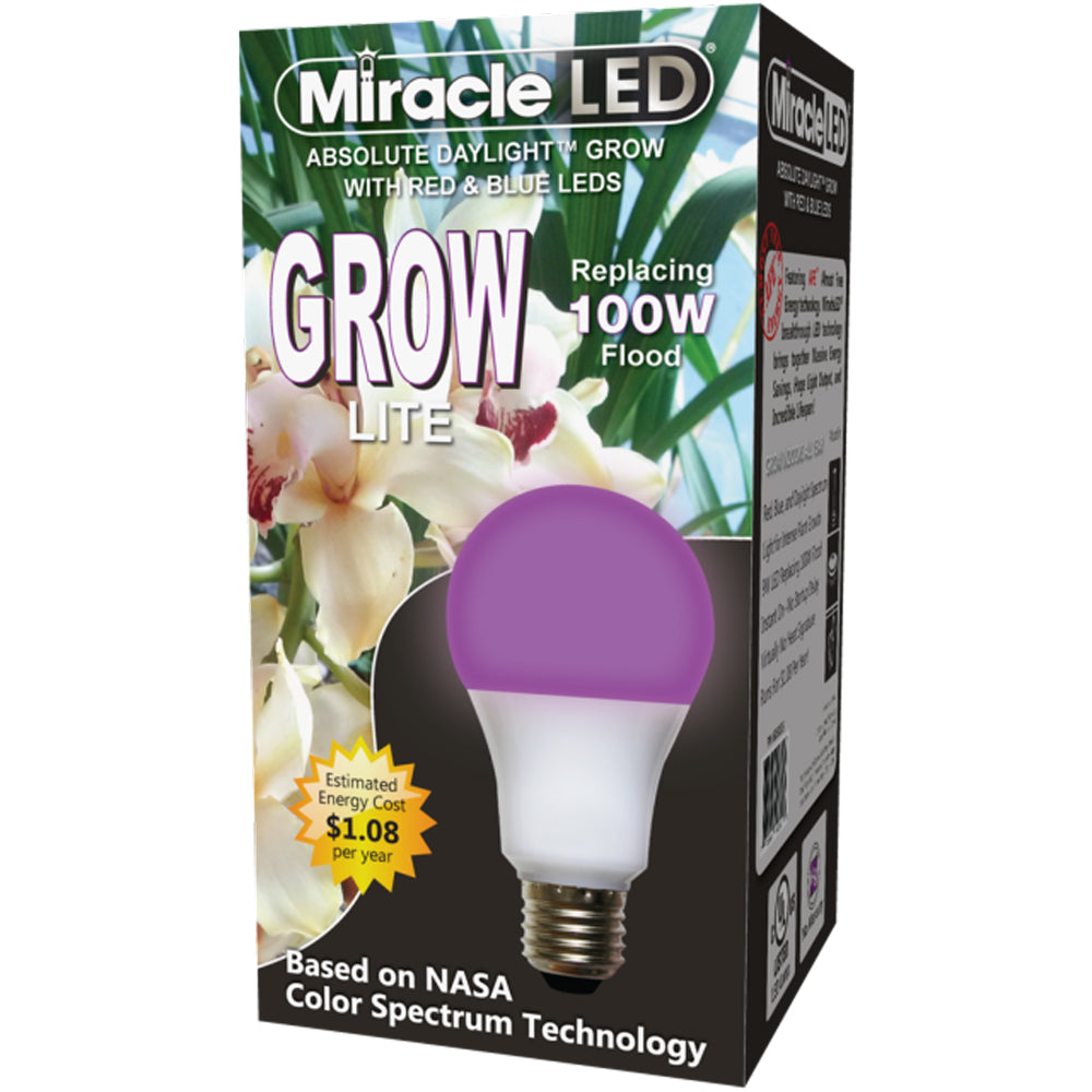 Miracle LED, Absolute Daylight 9W Hydroponic Red & Blue Spectrum Hi-Yield Grow Lite