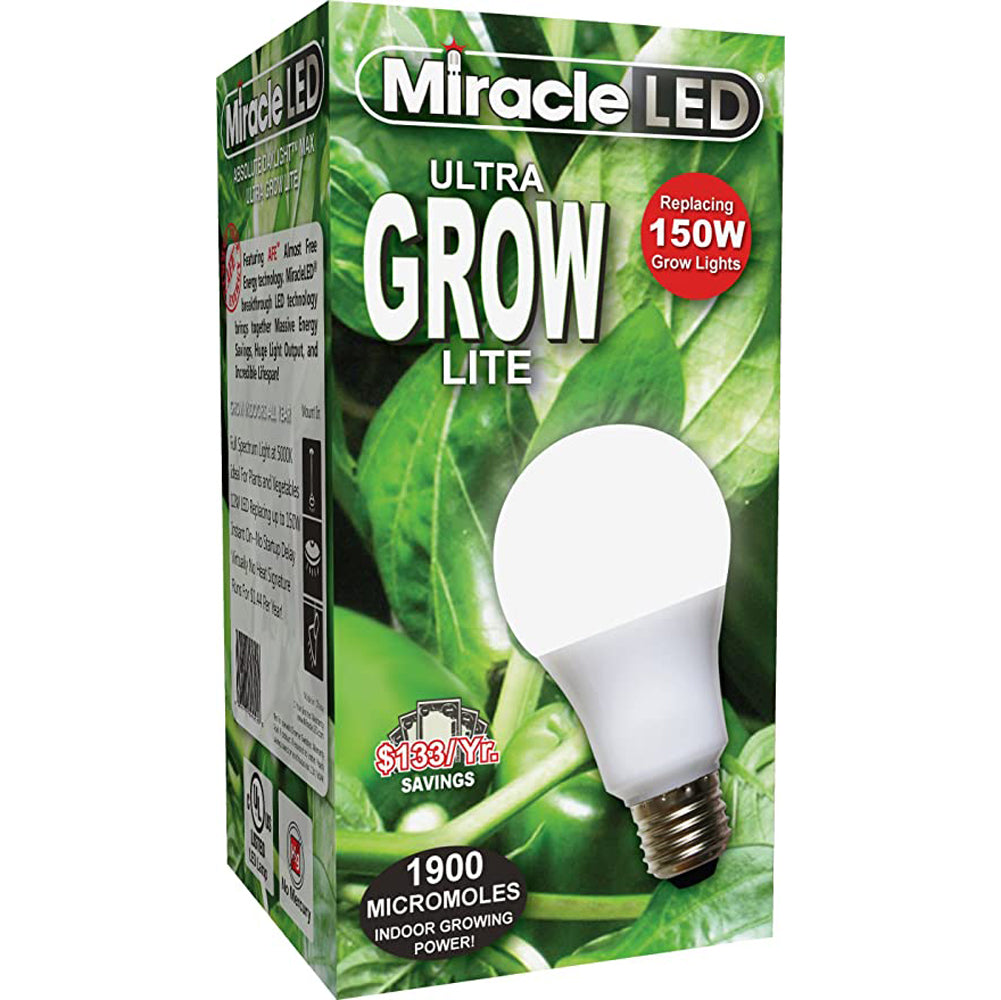 Miracle LED, Hydroponic Ultra-Grow Full Spectrum Daylight Grow Lite Replace 150W