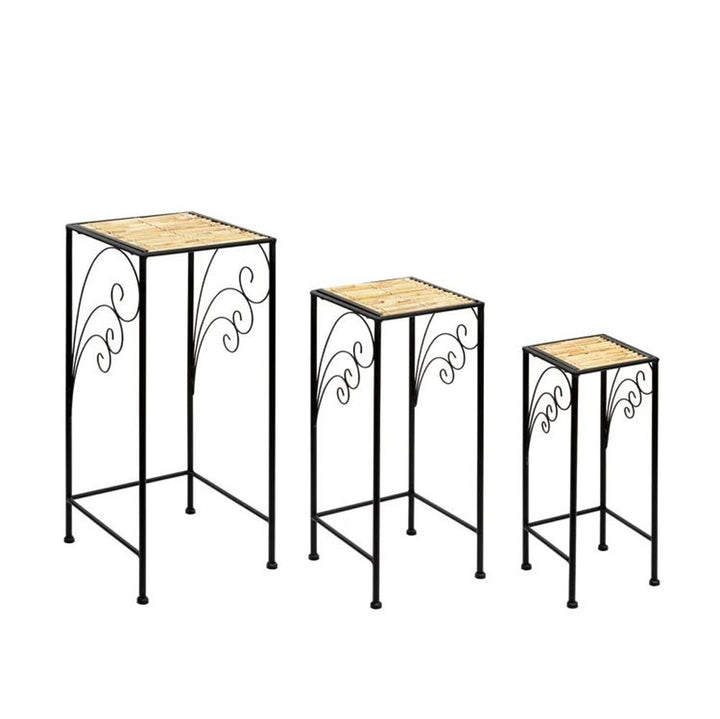 Napco, Metal & Wicker Plant Stand