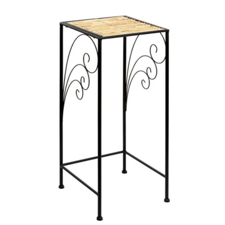Napco, Metal & Wicker Plant Stand