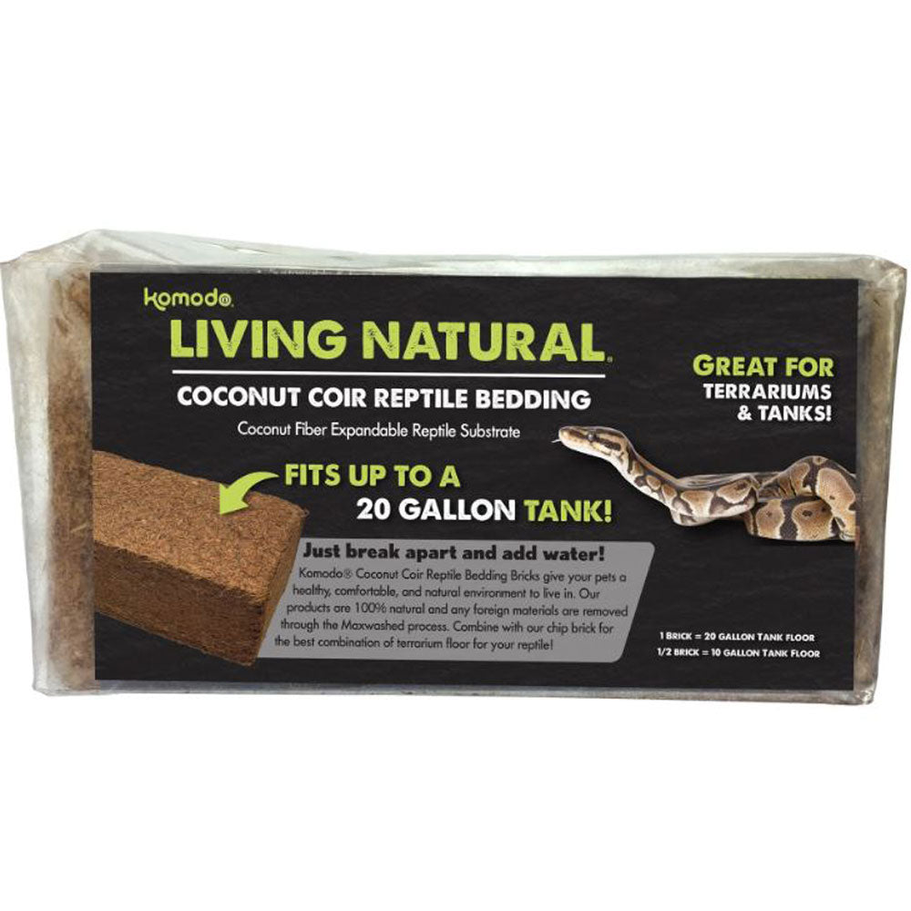 Komodo, Coconut Coir Peat Brick, 10 Gal Tank
