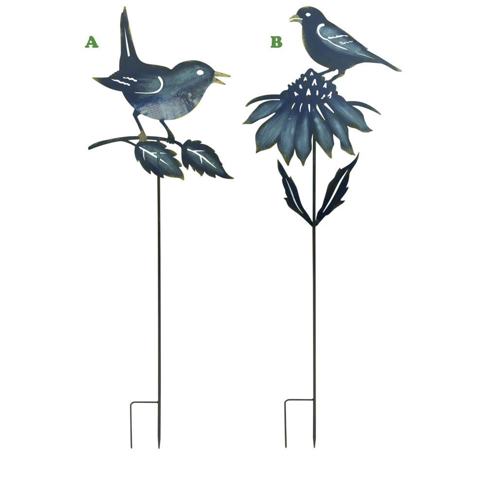 Melrose International, Bird Garden Stake, Iron, Assorted & Sold Separately