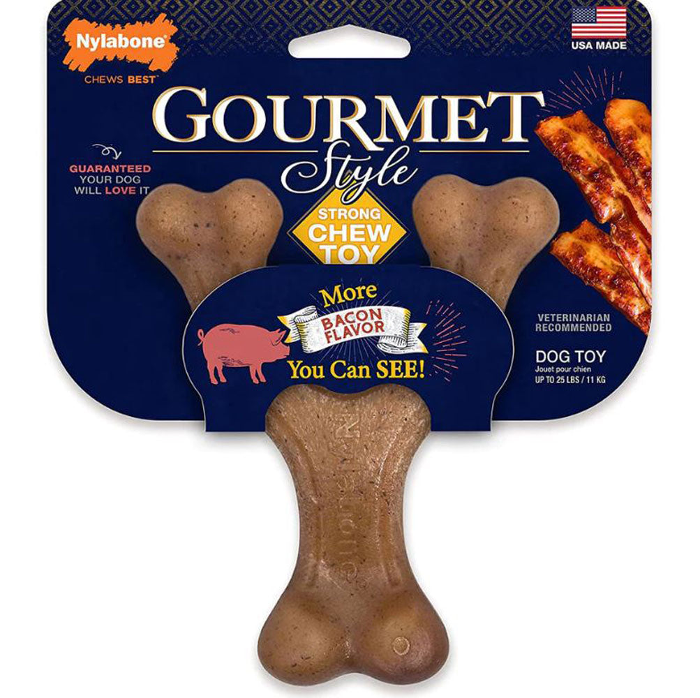 Nylabone, Gourmet Wishbone, Small/Regular, Bacon