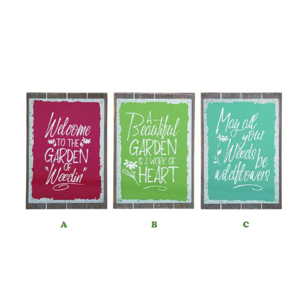 Transpac, Garden Quote Decor, Assorted & Sold Separately