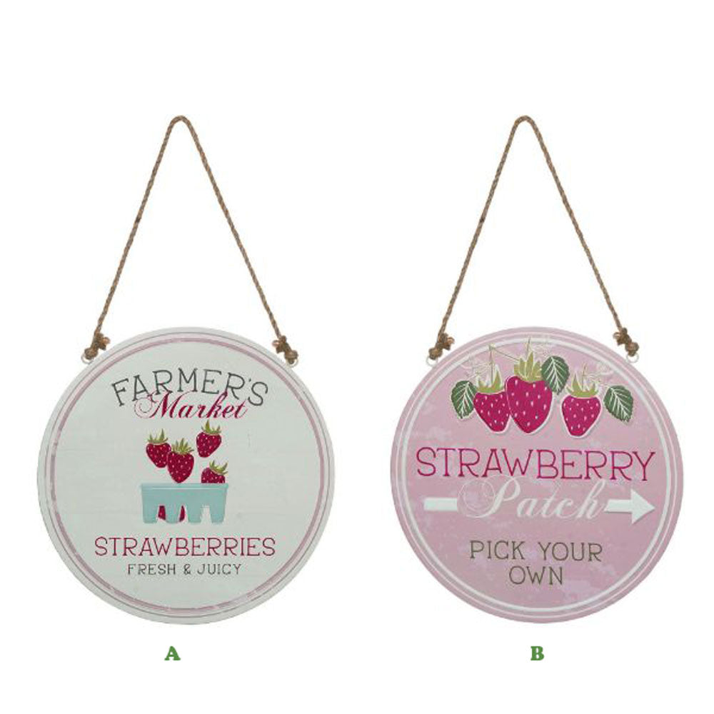 Transpac, Strawberry Market Hanging Decor, Assorted & Sold Separately