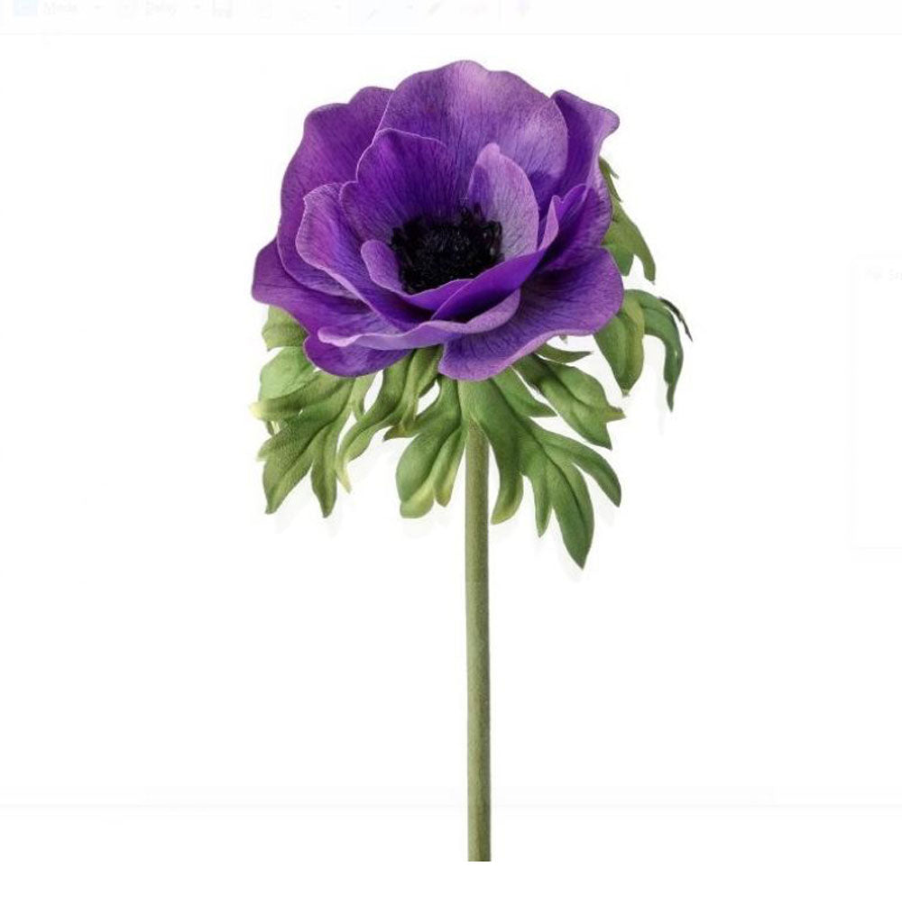 Regency, Just Cut Anemone, Purple, 22"
