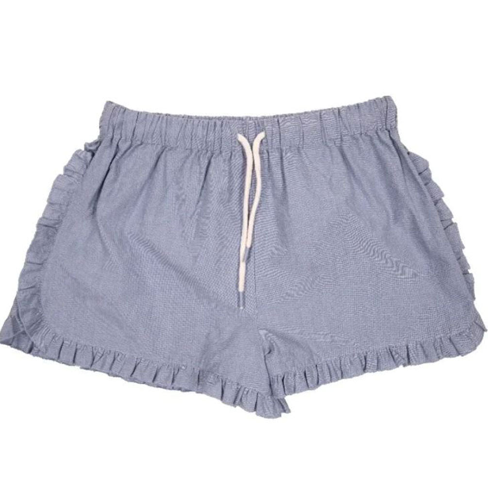 Simply Southern, Ruffle Short, Chambray