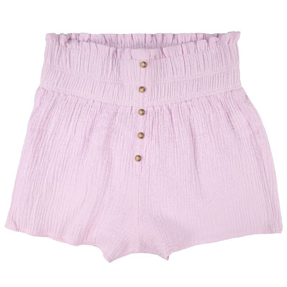 Simply Southern, Aster High Waisted Button Short