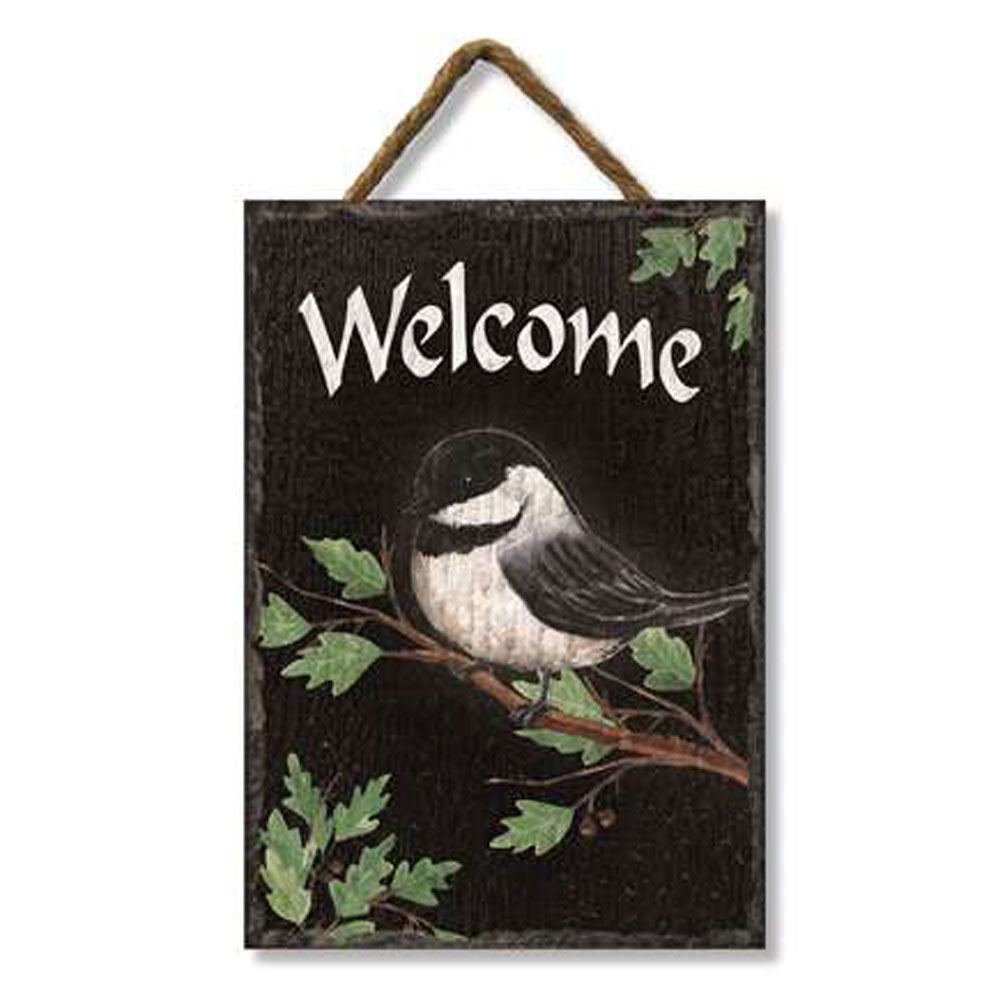 My Word, Chickadee Welcome Slate Impression
