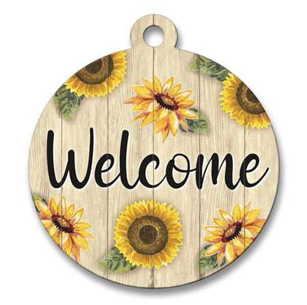 My Word,Welcome W/Sunflowers Adoornament
