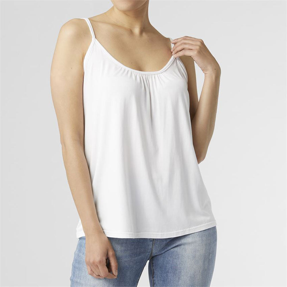Coco + Carmen, Elsie Adjustable Gathered Cami, White