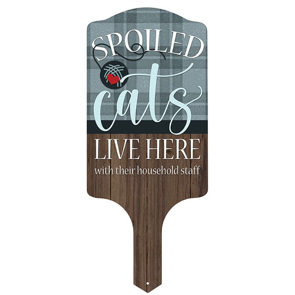 Carson, Spoiled Cats Garden Stake