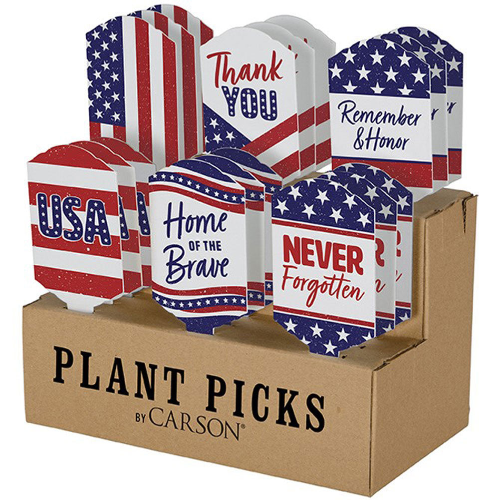 Carson, Patriotic Plant Pick Assortment