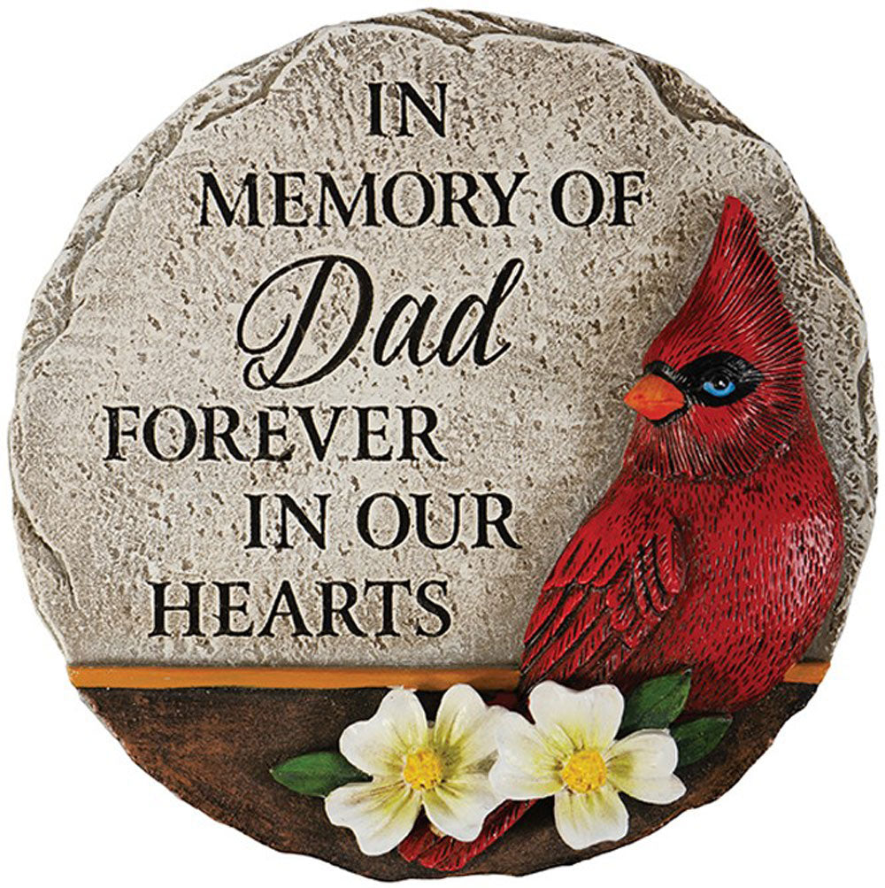 Carson, Dad Cardinal Memorial Mini Garden Stone
