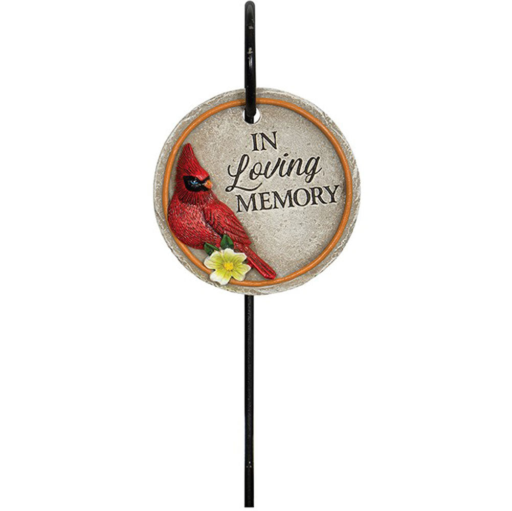Loving Memory Cardinal Memorial Mini Pick