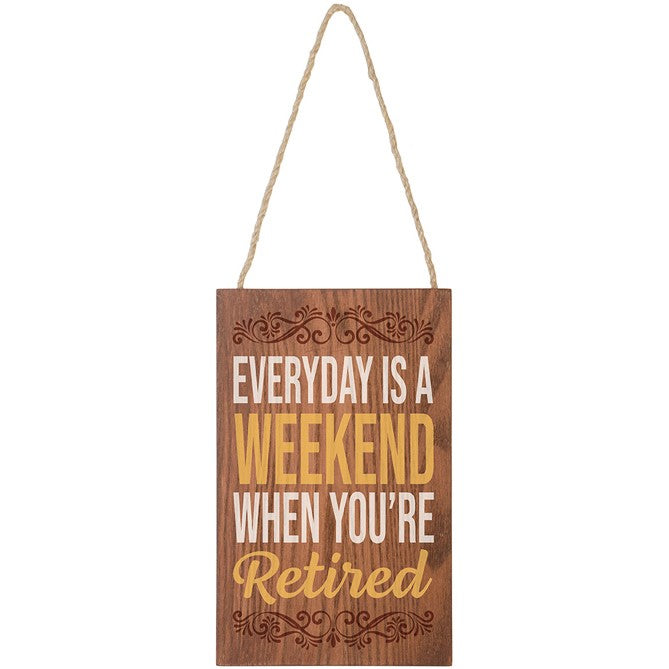 Carson, Retired Weekend small hanging sign