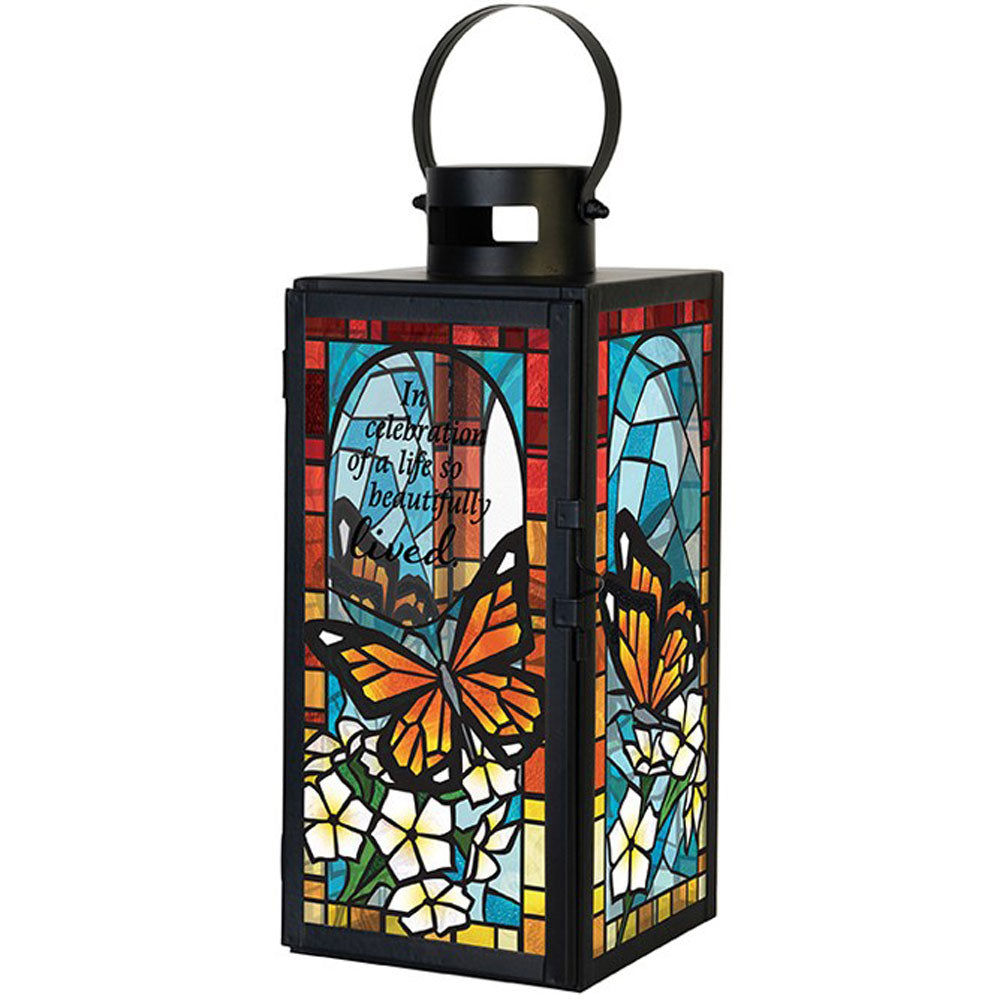 Carson, Celebration of Life Stained Glass Lantern