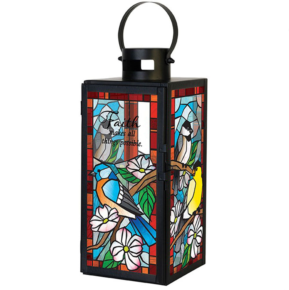 Carson, Faith Stained Glass Lantern
