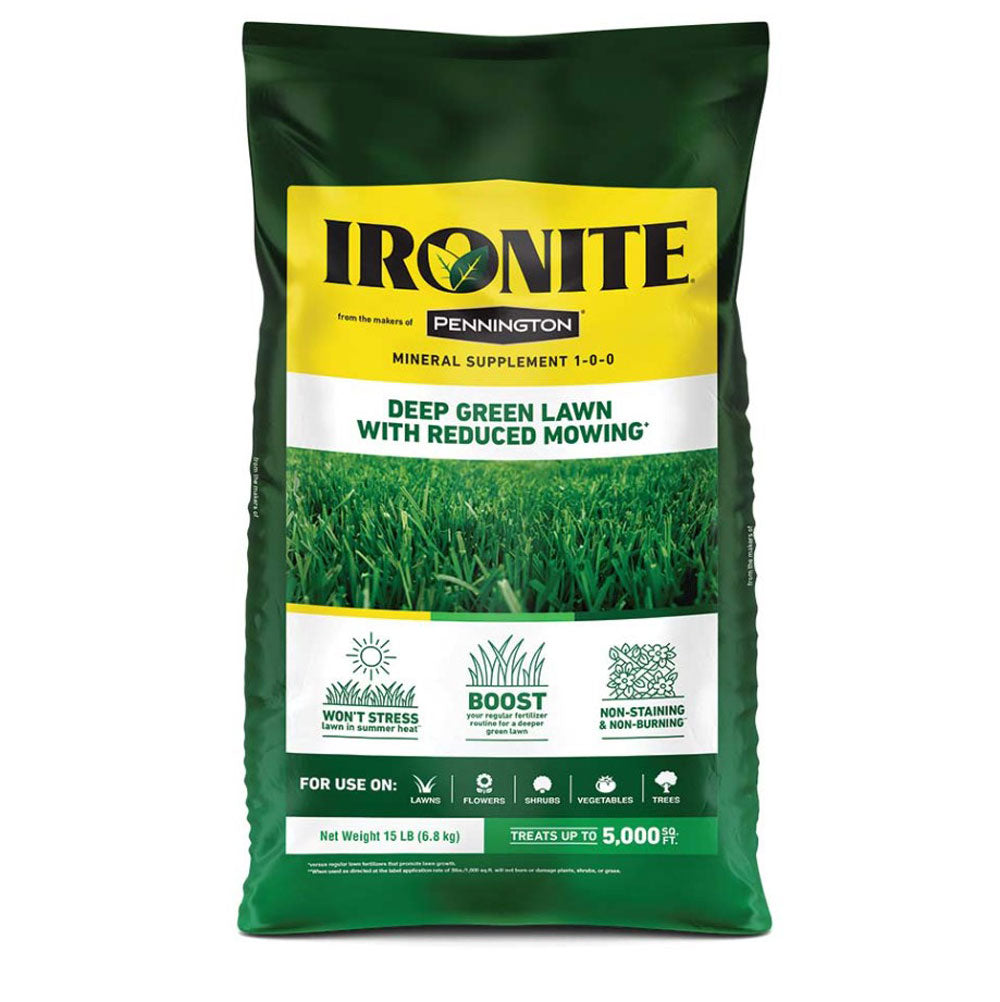 Pennington, Ironite 1-0-0 Fertilizer, 15lb.