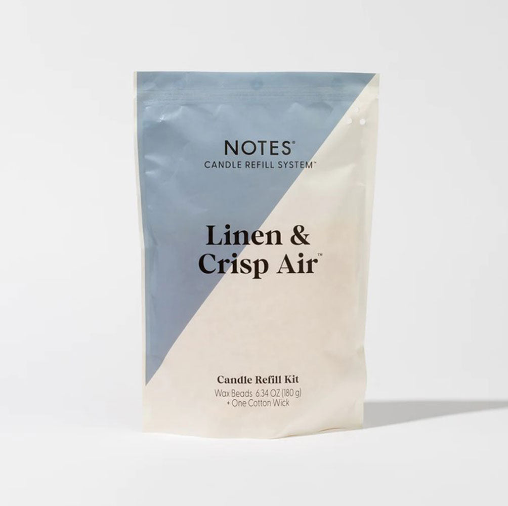 Notes, Linen & Crisp Air Candle Refill Kit, 6.34 oz.