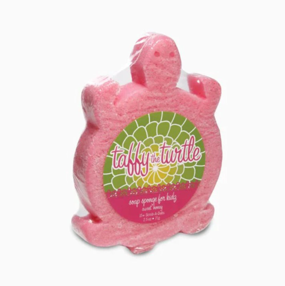 Caren, Taffy the Pink Turtle Soap Sponge, 2.5 oz.