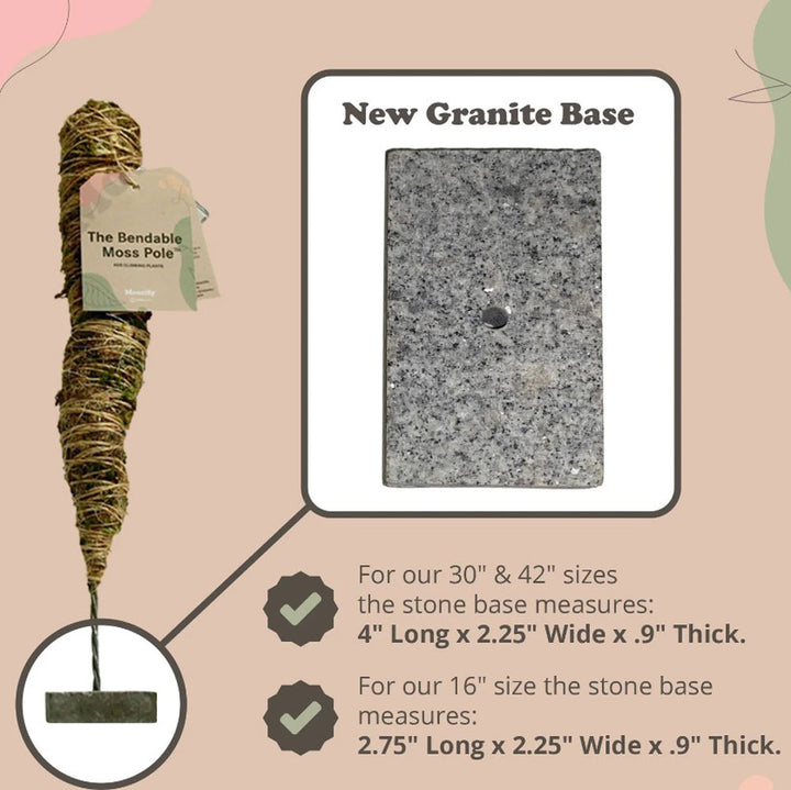 Mossify, Original Bendable Moss Pole, Sizes Sold Separately