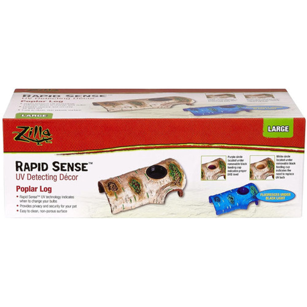 Zilla, Décor Rapid Sense Poplar Log, Large