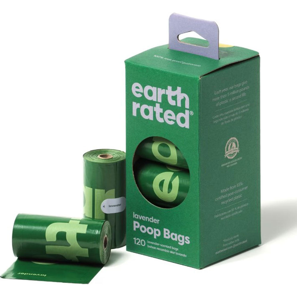 Earth Rated Poop Bags, Lavender, 120ct