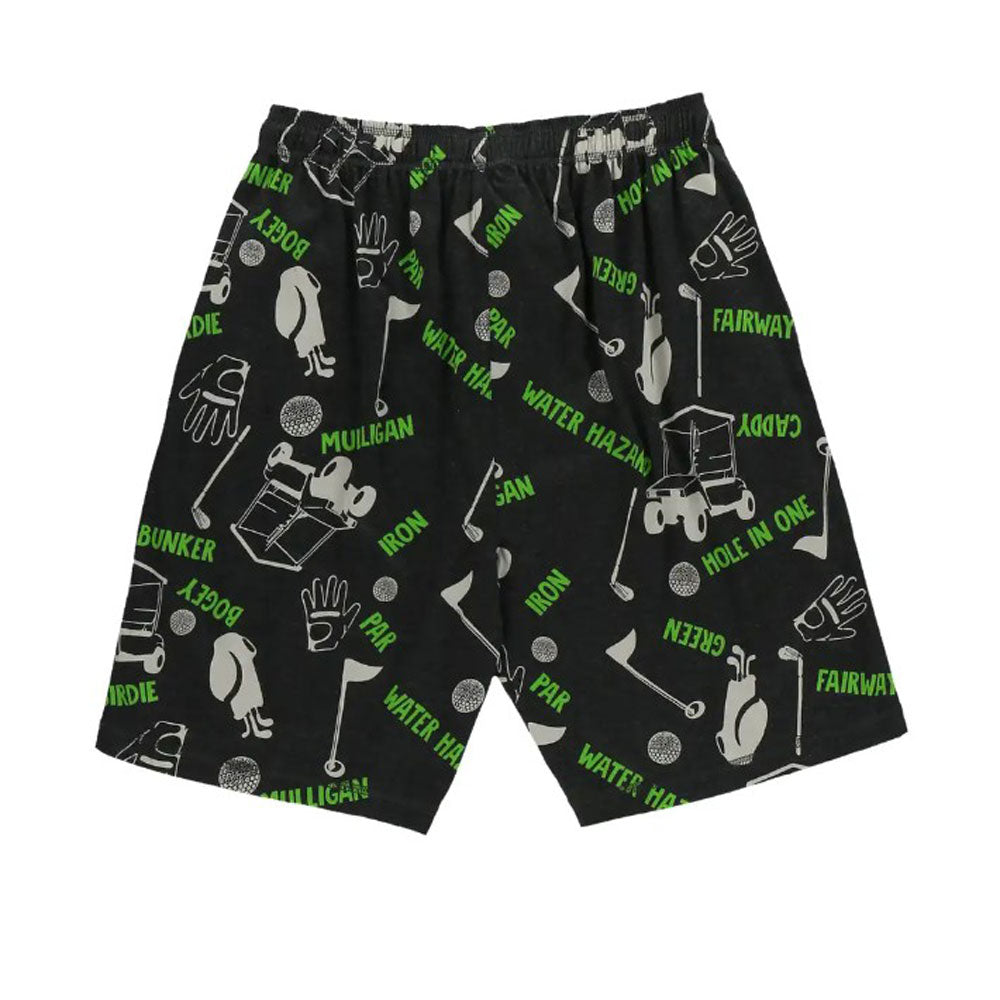 Lazy One, Golfers Grey PJ Shorts