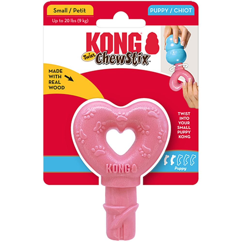 Kong, Chewstix Puppy Twist Heart, Small