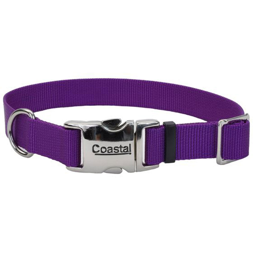 Coastal Pet, Titan Metal Collar, Purple, 1"x20"