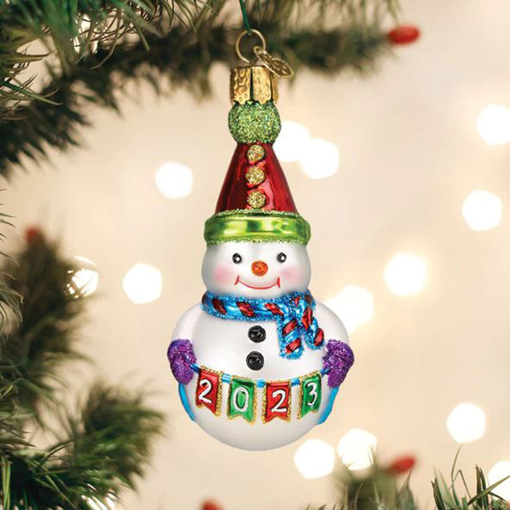 Old World, 2023 Party Snowman Ornament