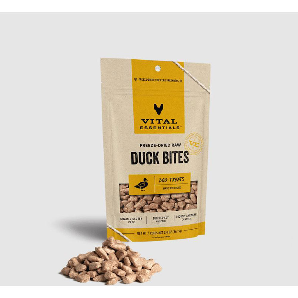 Vital Essentials, Freeze-Dried Duck Bites, 2 oz.