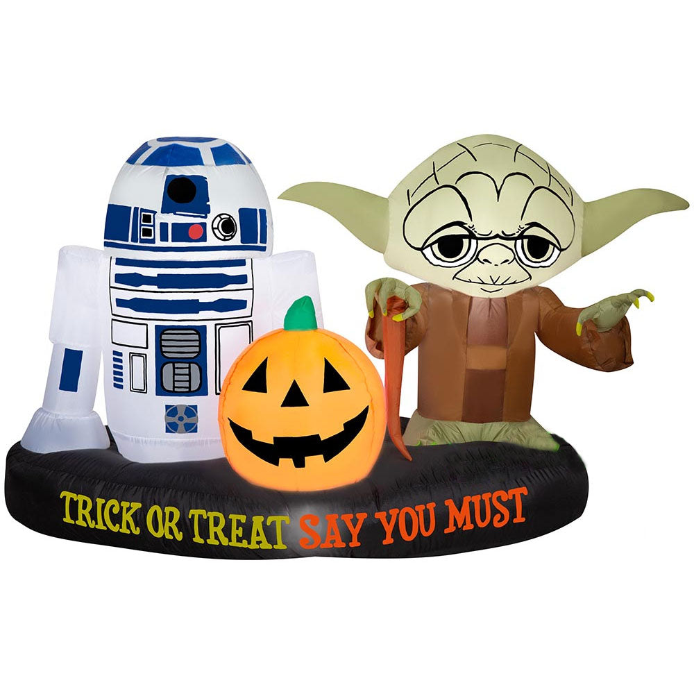 Gemmy 6' Star Wars R2-D2 and Yoda Inflatable