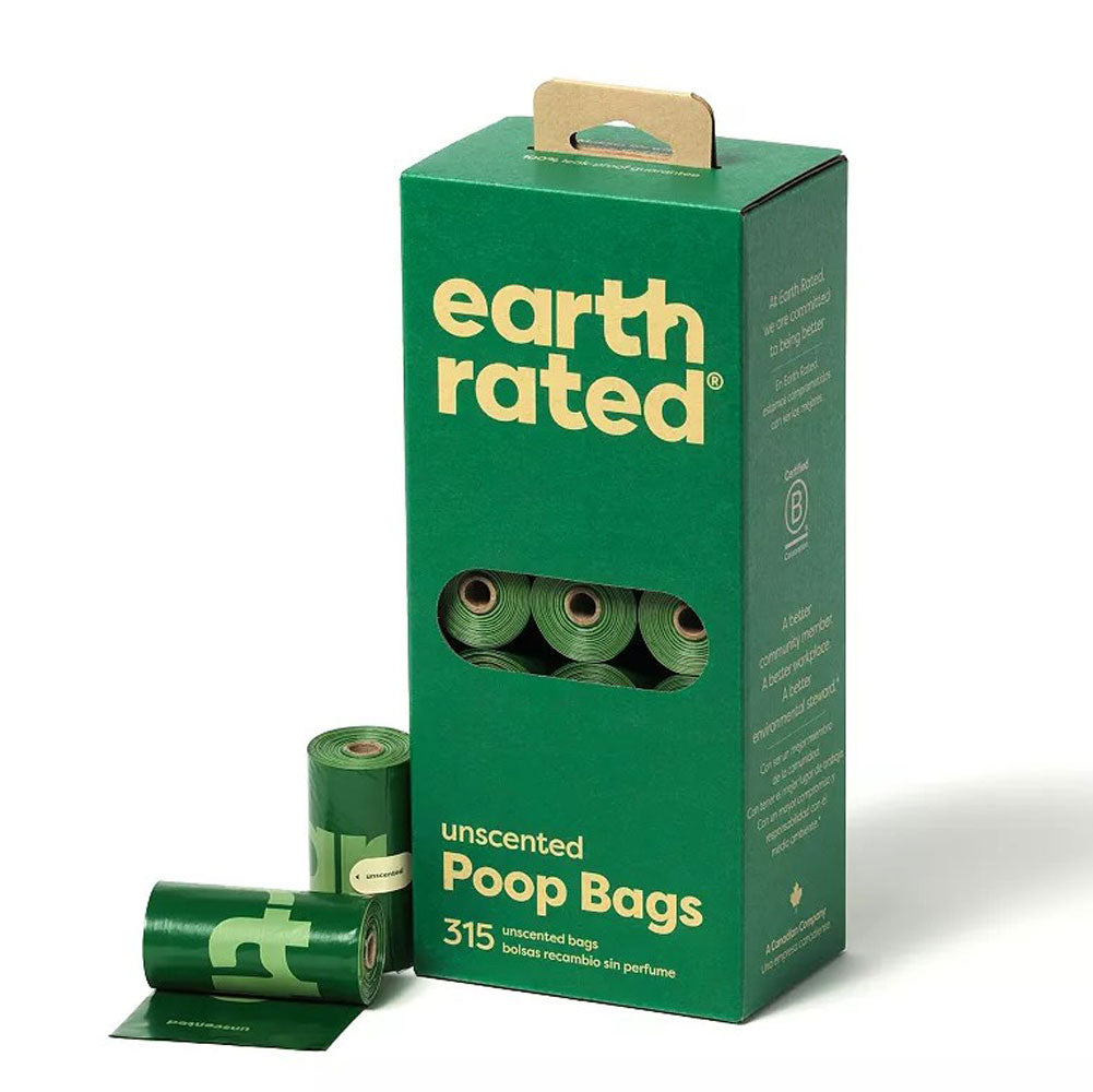 Earth Rated Poop Bags, Unscented, 21 rolls