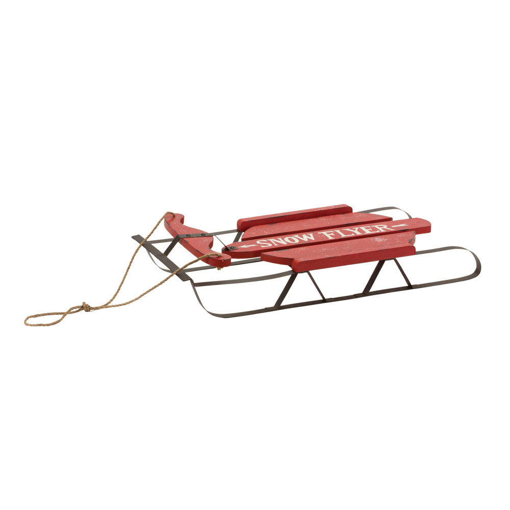 Melrose International, Metal/Wood Sled, 3.75"