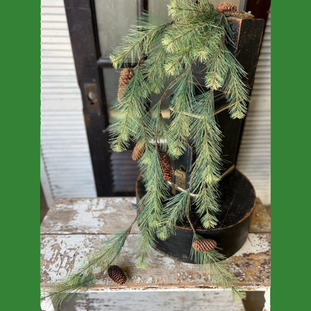 Direct Export, Black Hills Pine Cone Hanging Vine, 4'