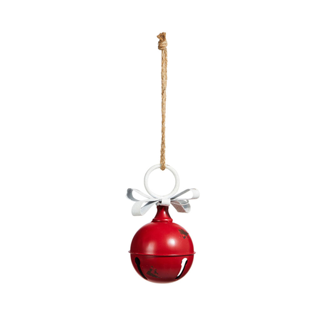 Raz Imports, 7.75'' Red Distressed Jingle Bell Ornament