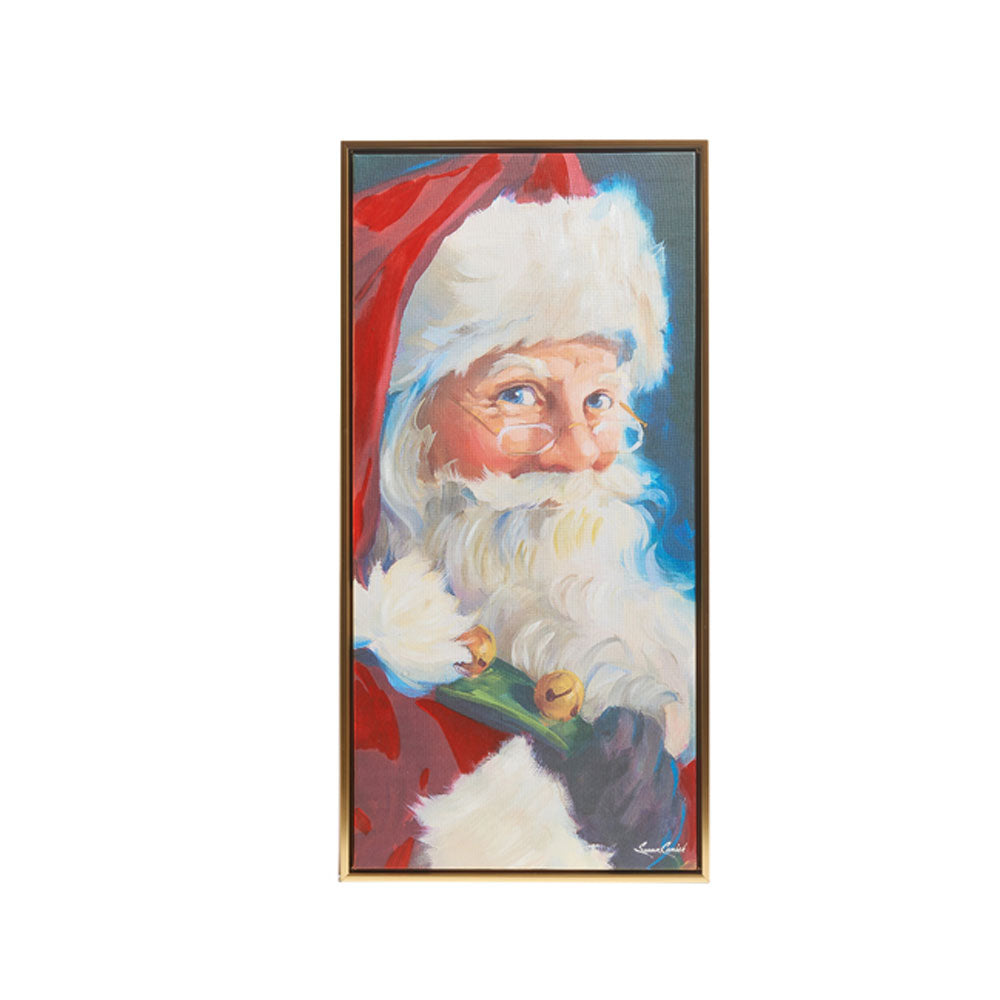 Raz Imports, 27.25'' Santa Portrait Textured Framed Wall Art