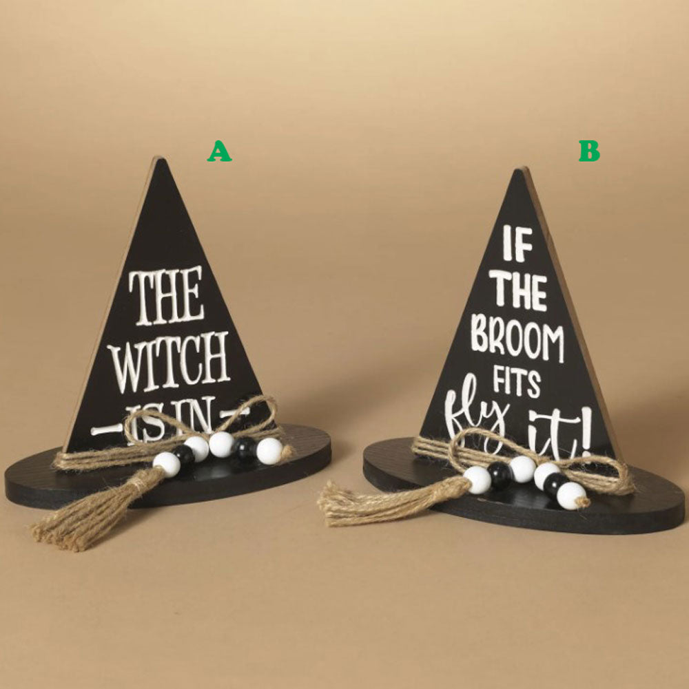 Gerson, Witch Hat Tabletop Decor, Assorted and Sold Separately
