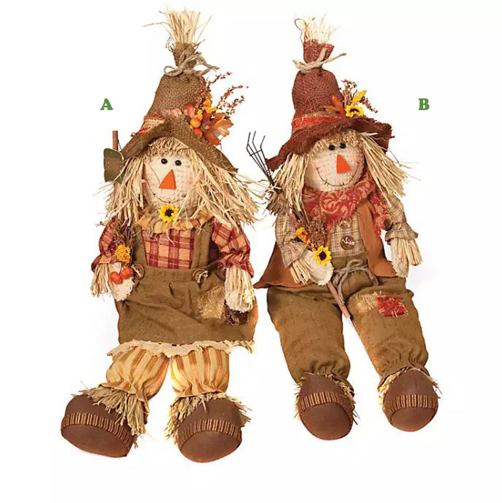 Gerson, Harvest Scarecrow Shelf Sitter, Assorted & Sold Separately