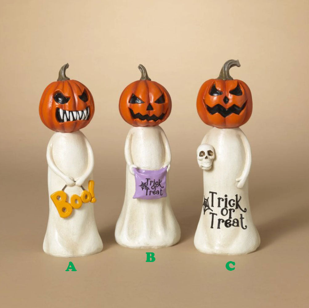 Gerson, Halloween Pumpkin Ghosts, 9.8"H, Assorted and Sold Separately