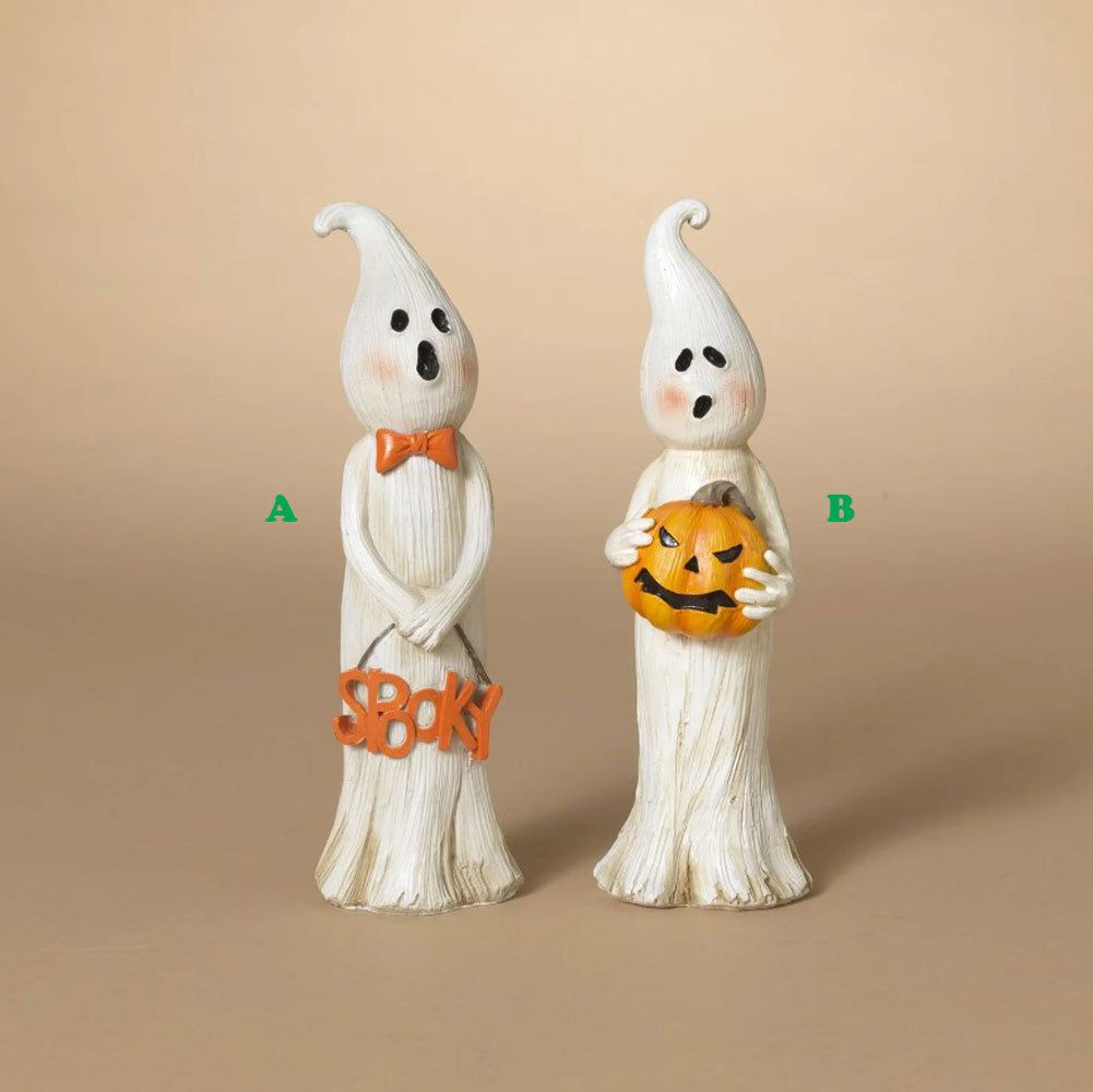 Gerson, 7.8"H Resin Halloween Ghost, Assorted and Sold Separately