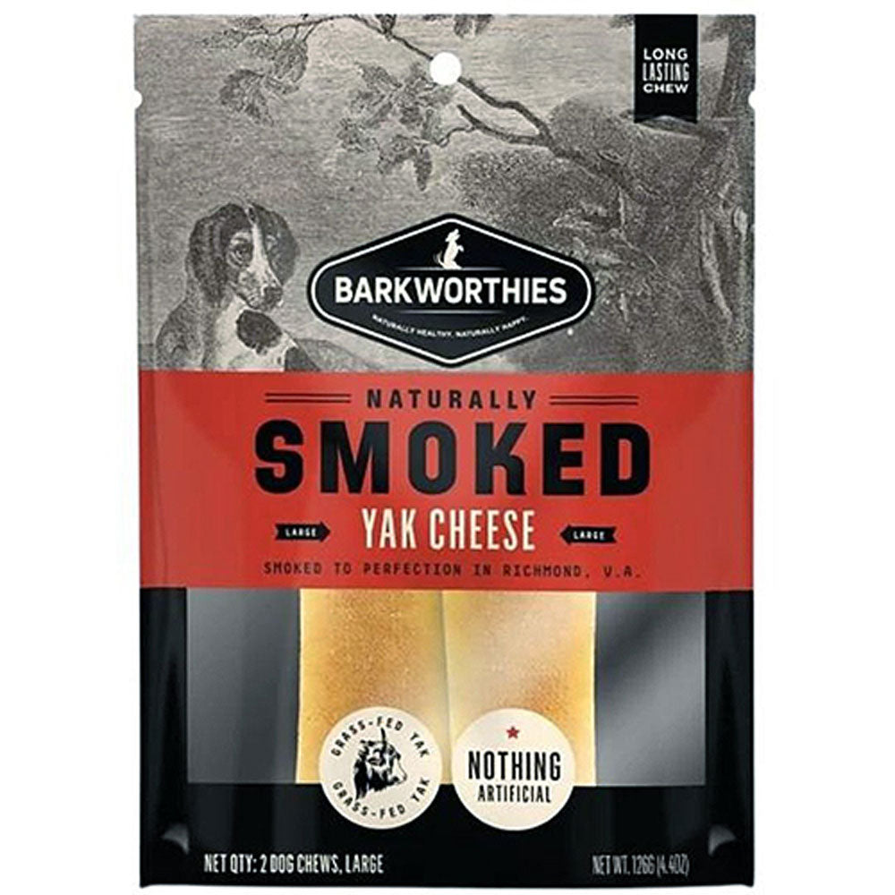 Barkworthies, Smoked Yak cheese, Large, 2 Pack