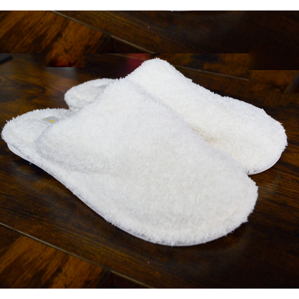 Jane Marie, White Closed Toe Slipper, Assorted Sizes