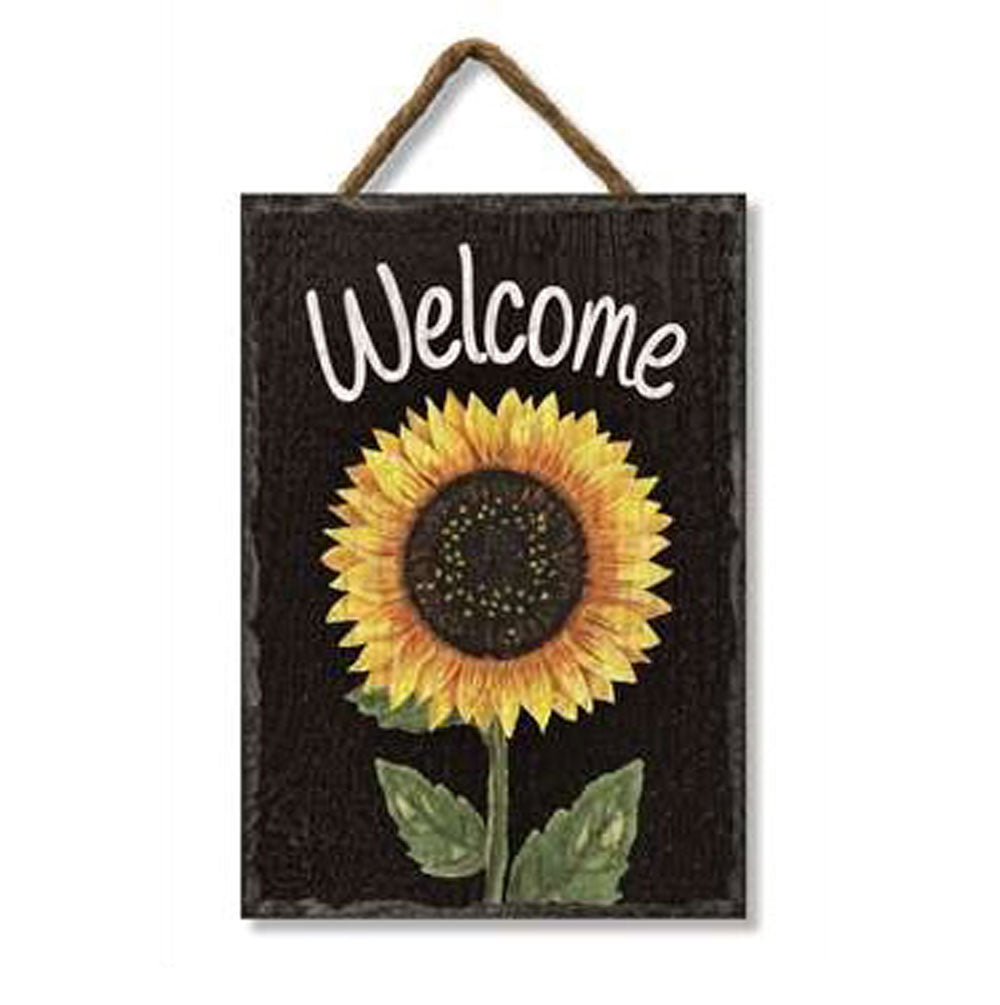 My Word, Sunflower Welcome Slate Impression